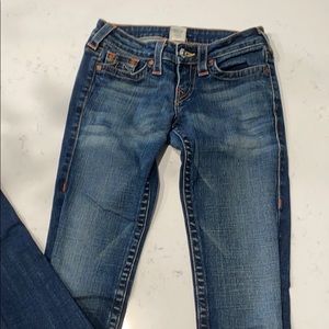 Dark blue washed jeans